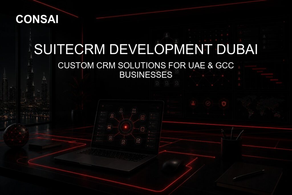 SuiteCRM Development Dubai | CRM Workflows | CONSAI