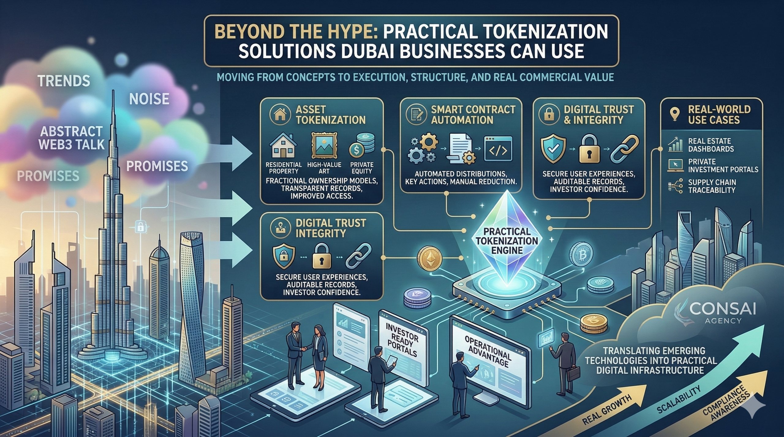 tokenization solutions Dubai, Web3 development Dubai, blockchain development UAE, asset tokenization platform Dubai, digital infrastructure GCC